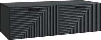 vidaXL Mueble Para Tv De Pared Negro 98 X 41 X 30 Cm Vidaxl