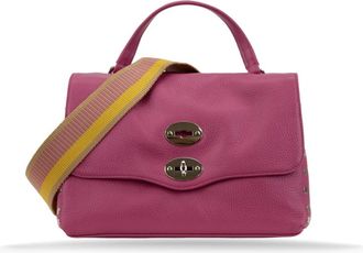 Zanellato Tassen, Dames, Paars, ONE Size, Leer, Leren Schoudertas Girello