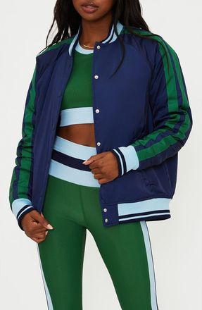 Beach Riot Flight Jacket in Ivy Colorblock at Nordstrom, Size X-Large