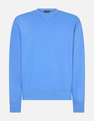Tom Ford Mens COTTON SWEATSHIRT - Blue - Size: 52