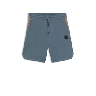 HUGO BOSS x RB cotton-terry shorts with bull motif