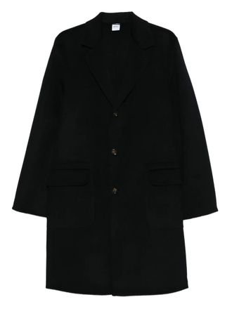 Aspesi flap-pockets single-breasted coat - Black