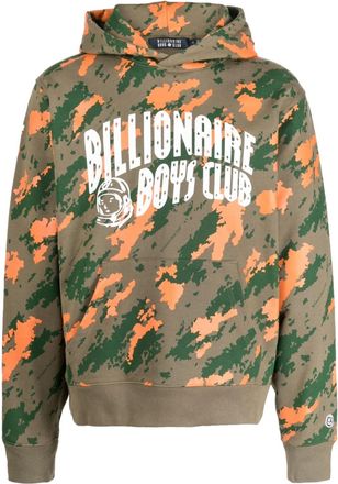 Billionaire Boys Club Astro-logo camouflage-print hoodie - men - Cotton - M - Green