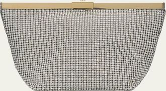 Jimmy Choo London Ganache Crystal Mesh Clutch Bag