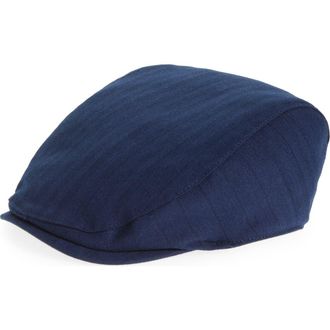 Open Edit Pinstripe Driving Cap in Navy at Nordstrom, Size Small