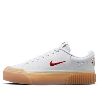 Nike (WMNS) Nike Court Legacy Lift White Gum University Red FV5526-103