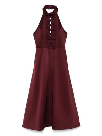 Rebecca Vallance Merlot midi dress - women - Polyester/Acetate/Polyester/Elastane - 12 - Red
