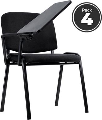 Regalos Miguel Regalos Miguel - Sillas de escritorio - Pack 4 Sillas Ofis con Pala - Negro