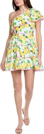 Adrianna Papell One-Shoulder Ruffle Mini Dress