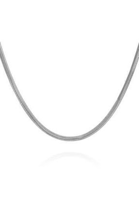 Vince Camuto Herringbone Chain Necklace in Silver Tone at Nordstrom Rack