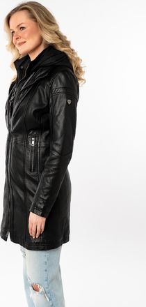 Mauritius Ledermantel MAURITIUS MWMilene, Damen, Gr. XXL, schwarz, Obermaterial: 100% Schafsleder. Futter: 100% Baumwolle. &Auml;rmelfutter: 100% Polyester, unifarbe