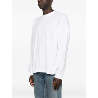 The Row Crew Neck Cotton Sweatshirt - White