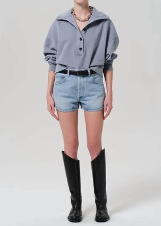 Citizens Of Humanity Abita Curved Hem Shorts In Blaire