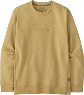 Patagonia 95 Oval Logo Uprisal Crew Sweatshirt Pullover f&uuml;r Herren | beige