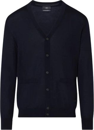 Liu Jo Klassieke Pure Wol Gebreide Vest - Heren - Vesten - Blauw - M - Wol - Truien & Vesten