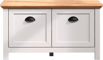 HOME AFFAIRE Garderobe »Herzwill« 1 Stk. tlg. Sitzbank / Schuhschrank mit den Massen B/H/T ca.: 91/49/41 cm