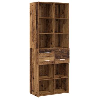vidaXL Estanter&iacute;a Madera Envejecida 30 X 42.4 X 185.2 Cm Vidaxl