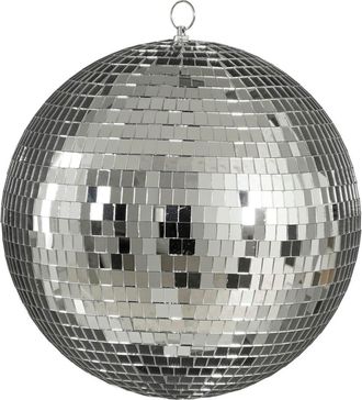 MiCa Decorations Bola de navidad plata h30xb30xl30cm