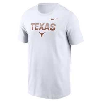 Nike Texas Primetime Kinetic Nike Mens College T-Shirt in White | N19910ATXE-59L