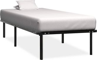 vidaXL Giroletto Nero In Metallo 100x200 Cm - Vidaxl