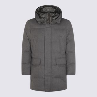 Montecore Grey Wool Down Jacket