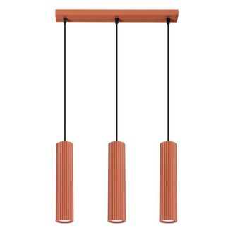 Sollux Lighting L&aacute;mpara de techo ocre rojo aluminio alt. 45 cm