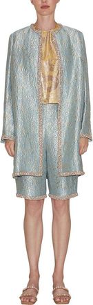Reem Acra Jacquard Coat