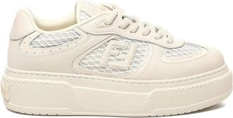 Fendi Match low-top sneakers met logo plakkaat - Wit