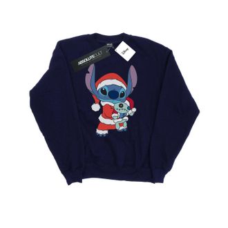 Disney Heren Lilo en Stitch Kerst Sweatshirt (Marineblauw)