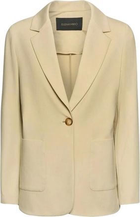 Elena Miro Jassen, Dames, Beige, M, Blazers