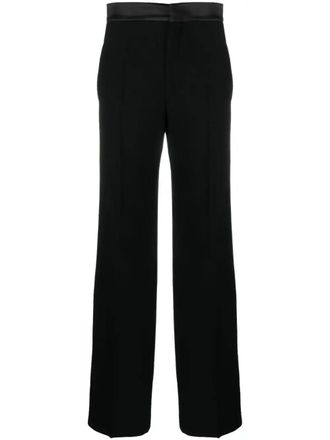 Chlo&eacute; High-Waisted Tuxedo Trousers - Black