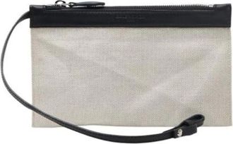 Balenciaga Pre-owned Clutches, female, Beige, Size: ONE SIZE Pre-owned Canvas Clutch