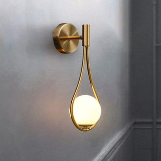 OEM Aplique De Pared Minimalista N&oacute;rdico Con Bola De Cristal Led Para Sala De Estar, Dormitorio, Mesita De Noche, Escalera, Pasillo, Decoraci&oacute;n Del Hogar