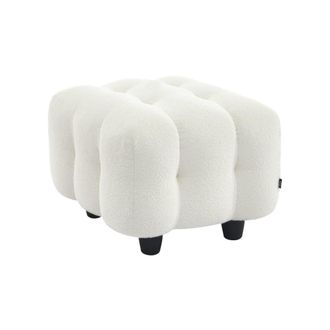 Sweeek Reposapi&eacute;s para sof&aacute; leon borreguito texturizada, 2 plazas, crema