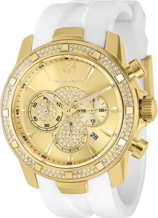 Technomarine UF6 Chronograph Quartz Gold Dial Mens Watch TM-621010