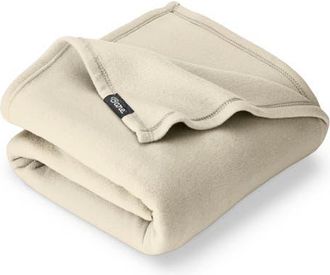 Bare Home Lightweight Polar Fleece Blanket in Oyster at Nordstrom, Size King