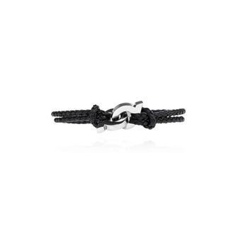 Ferragamo Leren armband - Heren - Armbanden - Zwart - S - Leer - Accessoires