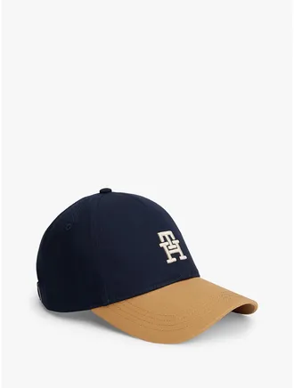 Tommy Hilfiger Mens Monogram Logo Baseball Cap - Blue