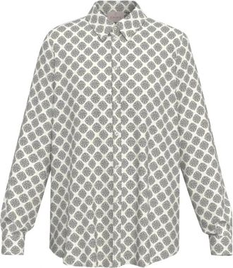 Marella Emmdenaro Shirt - Dames - Overhemden - Wit - M - Satijn - Overhemden