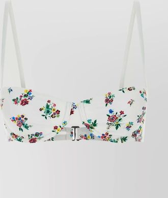 Tory Burch floral-print bikini top