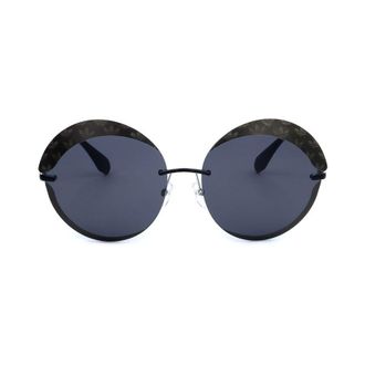 adidas Ladies Black Round Sunglasses OR0019-24C-1