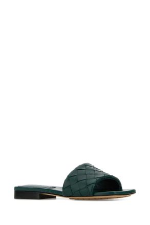 Bottega Veneta 837737v2ed0 3134 Newemeraldgreen Slippers Flat Shoes