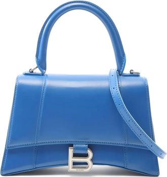 Balenciaga small Hourglass leather handbag - Blue