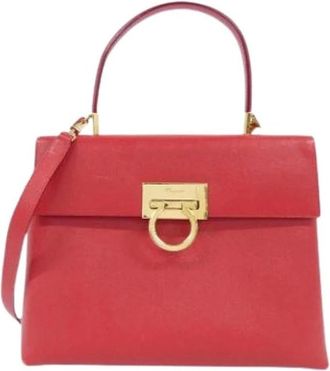 Ferragamo Pre-owned Handbags, female, Red, Size: ONE SIZE Pre-owned Handbag