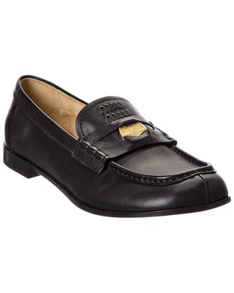 Miu Miu Leather Penny Loafer