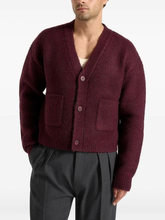 Manière De Voir Charlie V-neck cardigan - unisex - Polyester/Nylon/Wool/Polyacrylic/Spandex/Elastane - S - Red