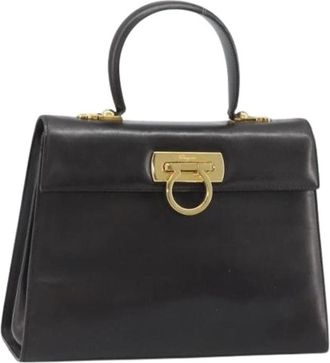 Ferragamo Pre-owned Handtas - Dames - Vintage Handtas - Bruin - ONE Size - Leer - Vintage