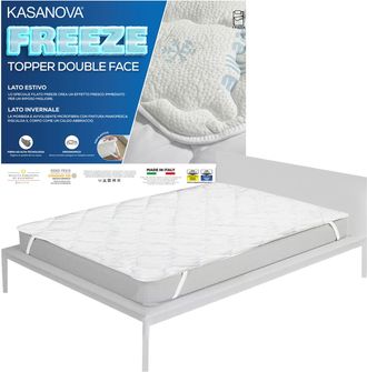 KASANOVA Topper singolo double face lato estivo e invernale Freeze