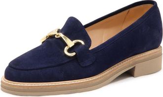 Luca Grossi Mocassino Wo Loafer E - Dames - Loafers - Blauw - 39 EU - Leer - Schoenen