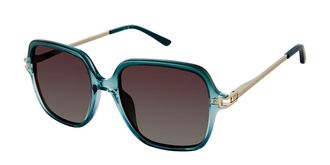 ANN TAYLOR ATP929 Polarized C02 Womens Sunglasses Blue Size 51